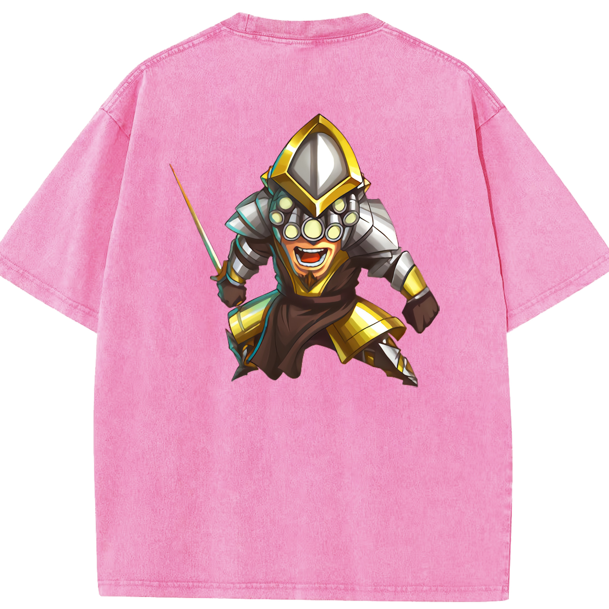 リーグ・オブ・レジェンド League of Legends LOL 綿100% ヴィンテージ風 半袖Tシャツ（背面プリント）